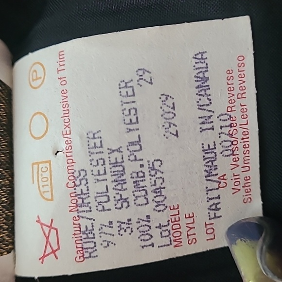 Joseph Ribkoff Vintage Asymmetrical Cut Out Black Dress size 6 - Picture 9 of 10